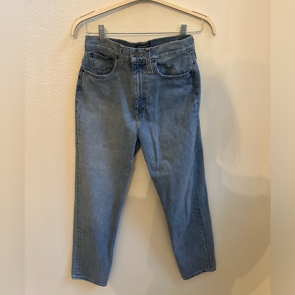 Something navy mom jeans